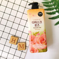 Sữa tắm On The Body Damask Rose Body 900g hương nước hoa
