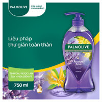 Sữa tắm Palmolive liệu pháp thư giãn toàn thân 750ml- Chiết xuất Ngọc lan Tây & Hoa Diên Vĩ