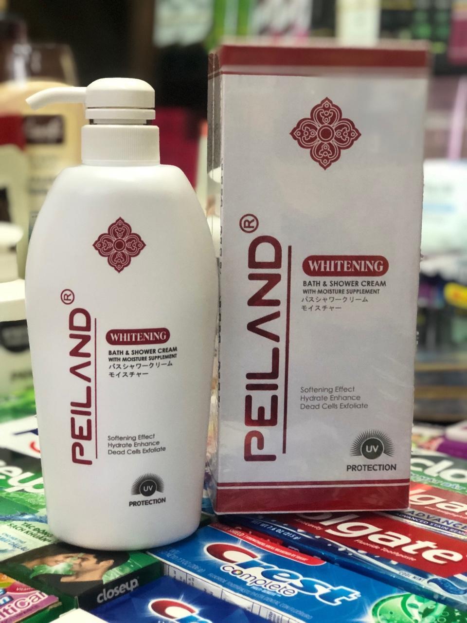 Sữa tắm Peiland sáng da có hạt trung cấp siêu mịn 550ml