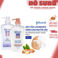 Sữa Tắm pH 5.5 Hạnh Nhân Johnson’s 750ml dành cho người lớn