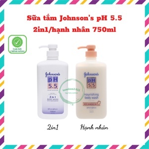 Sữa tắm ph 5.5 johnson’s hạnh nhân 750