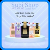 Sữa Tắm Pháp Hương Nước Hoa Sexy Skin Essence Oil Parfum Crème Douche 600ml-hàng chính hãng có logo