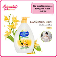 Sữa tắm pháp monsavon 1000ml hương vani và sữa