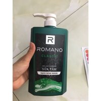 sữa tắm romano xanh 650g