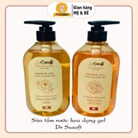 Sữa tắm shower gel dưỡng ẩm Dr Susoft tinh chất collagen dưỡng trắng da hương nước hoa