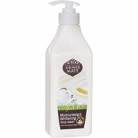 Sữa Tắm Shower Mate Plus 550g - Goat Milk Moisturising & Whitening Trắng