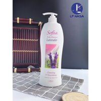 Sữa tắm SOFIA Lavender Chai 1000ml Dưỡng da mềm mại, trắng sáng, mùi hương dịu nhẹ, quyến rũ