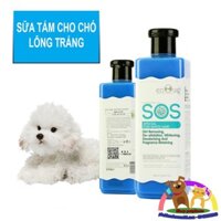 Sữa tắm SOS cho chó có lông màu trắng chai 530ml