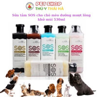 Sữa tắm SOS  cho chó mèo dưỡng mượt lông khử mùi 530ml