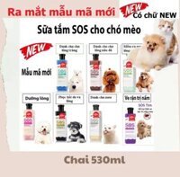 Sữa Tắm SOS Cho Chó Mèo Mẫu Mới Thơm, Mượt Và Sạch Rận Hơn Mẫu Cũ