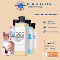 Sữa tắm SOS chó mèo 530ml, sữa tắm cho chó mèo hàng chính hãng-KUN'S PLAZA