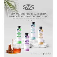 SỮA TẮM SOS PHIÊN BẢN PRO 530ML Dưỡng Lông, Chống Rụng Lông, Côn Trùng, Viêm Da Cho Thú Cưng Chó Mèo