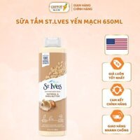 Sữa Tắm ST. Ives Soothing Body Wash Oatmeal & Shea Butter Yến Mạch Và Bơ Làm Dịu Da 650ML