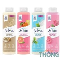 Sữa tắm St.Ives 650ml Cam chanh / Yến Mạch / Muối biển / Hoa hồng tẩy tế bào chết