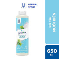 Sữa tắm St.Ives muối biển 650ml tắm sạch sâu giảm mụn lưng giúp bạn sạch sẽ thơm tho khiến chàng đắm say chuẩn Unilever