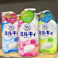 Sữa tắm sữa bò Nhật Bản Gyunyu Miruki Milky Body Soap Cow Milk