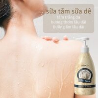 Sữa tắm sữa dê giúp trắng da lưu hương lâu dưỡng ẩm lâu dài và sáng da giảm mùi cơ thể - Liuly