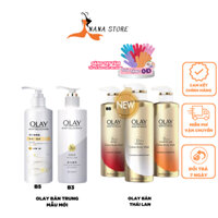 Sữa Tắm, Sữa Dưỡng Thể Olay B3 Vitamin C Bản Trung Quốc Và Bản Thái Lan Tặng Kèm Găng Tay Tắm Tẩy Tế Bào Chết Đa Năng