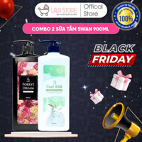 Sữa Tắm Swan 900ml Hương Nước Hoa + Sữa Dê Giúp Dưỡng Ẩm, Trắng Sáng Và Mịn Màng Cho Da