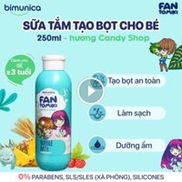 Sữa tắm tạo bọt Bimunica Fantomiki dành cho trẻ nhỏ từ 3 tuổi – hương Candy Shop ngọt ngào (250 ml)