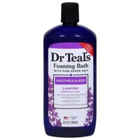Sữa tắm tạo bọt Dr Teal với muối Epsom nguyên chất, làm dịu và ngủ ngon với hoa oải hương 599