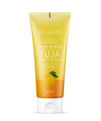 Sữa tắm tẩy tế bào chết Body Around Me Body Scrub Yuja dưỡng ẩm và cung cấp dinh dưỡng cho da 200ml - Cam giúp da trắng