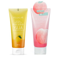 Sữa tắm tẩy tế bào chết Body Around Me Body Scrub Yuja dưỡng ẩm và cung cấp dinh dưỡng cho da 200ml - Đào dưỡng sâu cho da