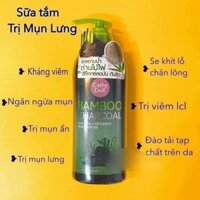 Sữa Tắm than tre Cathy Doll Bamboo Charcoal trị mụn lưng kiềm dầu Thái Lan 500ml