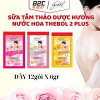 SỮA TẮM THẢO DƯỢC THEBOL 2 PLUS ( DÂY 12 GÓI X 6GR)