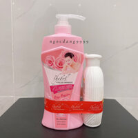 Sữa Tắm Thebol Em Tắm Anh Yêu 650g Tặng Kèm chai 180g ( Mầu Hồng )