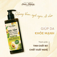 Sữa tắm thiên nhiên bơ nghệ dưỡng ẩm dưỡng trắng giảm mụn lưng viêm da Dear Nature