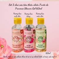 Sữa tắm thiên nhiên Purite de Provence 60ml, 250ml