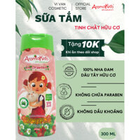 Sữa Tắm Tinh Chất Hữu Cơ Cho Bé 01 Tuổi  AROMAKIDS STRAWBERRY I Shower Gel  300ML - ( Vivan _ Cosmetic )