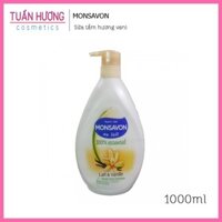 Sữa tắm tinh chất sữa và hoa Vani Monsavon Lait Essentiel Vannille 1000ml
