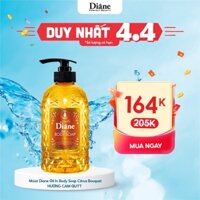 Sữa Tắm Tinh Dầu Hương Cam Quýt Dưỡng Ẩm Và Sáng Mịn Da Moist Diane Oil In Body Soap Citrus Bouquet