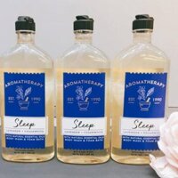 SỮA TẮM TINH DẦU TRỊ LIỆU BATH & BODY WORKS SLEEP (MỸ) 295ML HƯƠNG OẢI HƯƠNG VÀ GỖ TUYẾT TÙNG