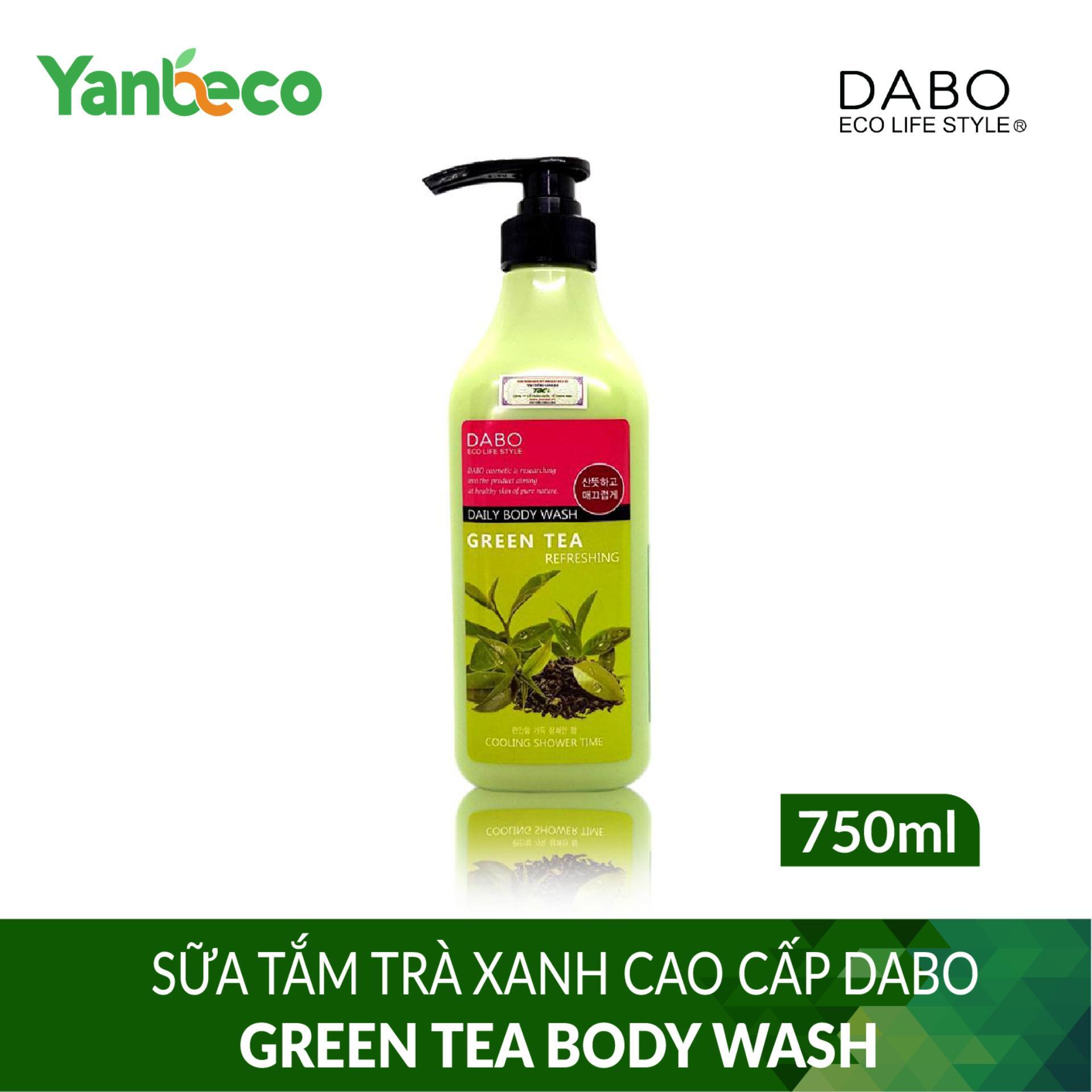 Sữa tắm trà xanh cao cấp - Dabo green tea body wash 750ml