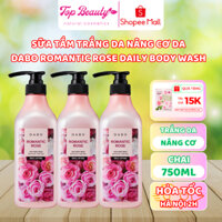 Sữa tắm trắng da cấp ẩm sạch nhờn tinh chất hoa hồng - DABO Romantic Rose Daily Body Wash 750ml