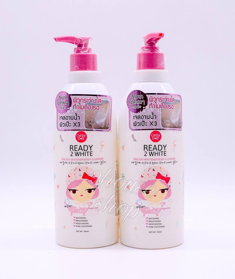 Sữa tắm trắng da Cathy Doll Ready 2 White One Day Whitener 450ml