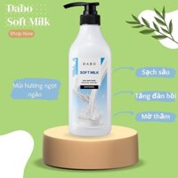 Sữa tắm trắng da Dabo Whitening Soft Milk Daily Body Wash Hàn Quốc Chính Hãng 750ml
