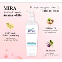 Sữa Tắm Trắng Da, Dưỡng Da Mềm mịn Aroma White Relaxing Body Cleanser A469