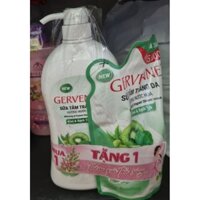 Sữa Tắm Trắng Da Gervenne Hương Nước Hoa Chai 900g Tặng Túi 450g
