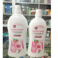 Sữa tắm trắng da Gervenne hương nước hoa dâu tây bạch tuyết và lily hồng 900ml - 1200ml