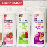 Sữa tắm trắng da Hazeline chai 1kg 3 mùi