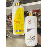 sữa tắm trắng da hương nước hoa pháp con da điểu Ostrich 900ml hàng cty