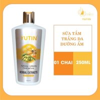 Sữa tắm trắng da hương nước hoa, chống khô da Oliu mật ong Yutin 250g YB-216
