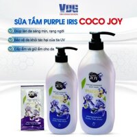 Sữa tắm trắng da hương nước hoa Cocojoy chiết xuất hoa Purple Iris và protein ngọc trai, dưỡng trắng, cấp ẩm, thơm lâu 6g, 500g, 900g - 6g x 10 gói