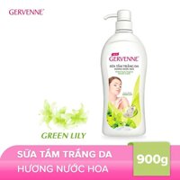 Sữa tắm trắng da hương nước hoa Gervenne tinh chất sữa dê và hương Lily xanh 900g