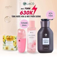 Sữa Tắm trắng da Laco ,chai 290g, sáng mịn đều màu.