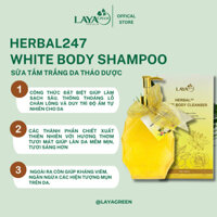 Sữa Tắm Trắng Da Thảo Dược Herbal 247 White Body Shampoo - 300ML